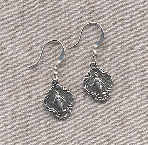Sterling silver Miraculous earrings