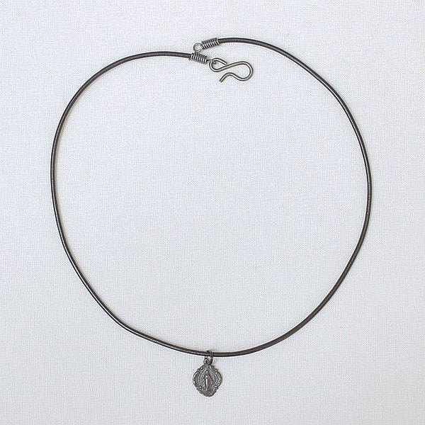 Tiny Miraculous Mary Choker, Sterling or Bronze