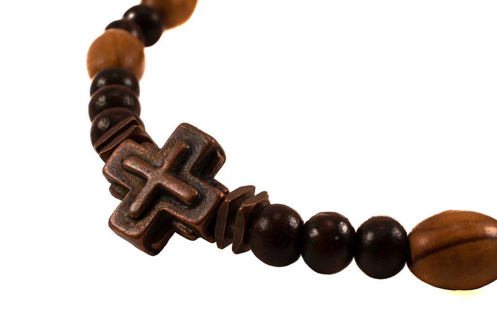 Olive Wood Rosary Bracelet (10 MM) – Unique Catholic Gifts