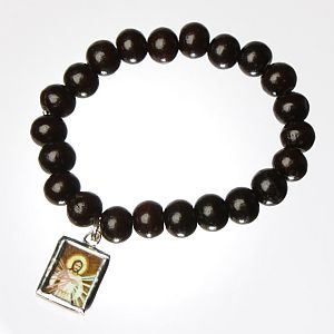 Divine Mercy sandalwood bead bracelet