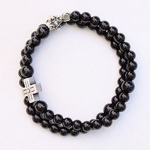 Black Onyx Rosary Bracelet