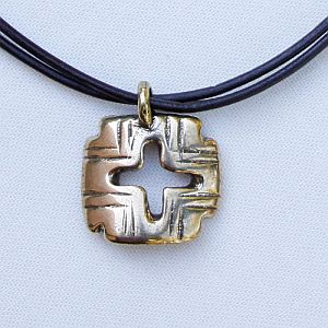 Bronze Inner Cross Necklace