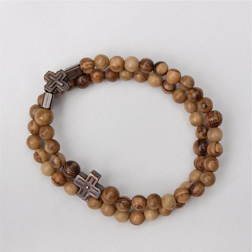 Men's Olivewood Rosary Bracelet