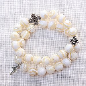 Mother of Pearl Double Bracelet