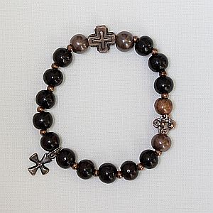 Sandalwood Rosary Bracelet, single decade